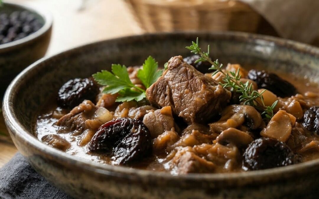 Natashas Wildgulasch mit Trockenpflaumen